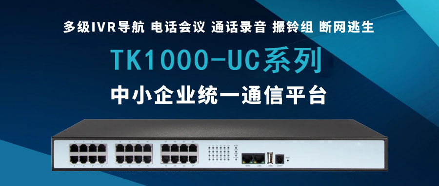 利達信TK1000-UC系列——為中小企業量身打造的統一通信平臺